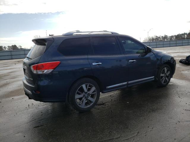 5N1AR2MN2EC709445 - 2014 NISSAN PATHFINDER S BLUE photo 3