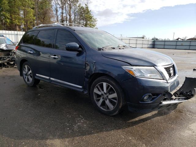 5N1AR2MN2EC709445 - 2014 NISSAN PATHFINDER S BLUE photo 4