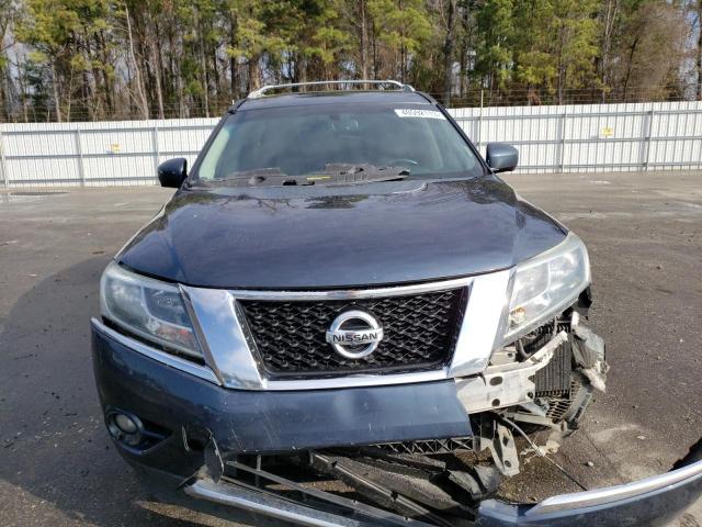 5N1AR2MN2EC709445 - 2014 NISSAN PATHFINDER S BLUE photo 5