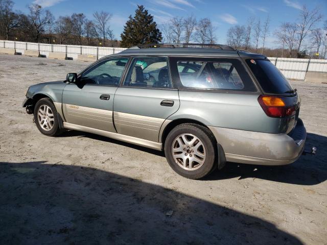 4S3BH675027629225 - 2002 SUBARU LEGACY OUTBACK AWP 绿色 照片 2