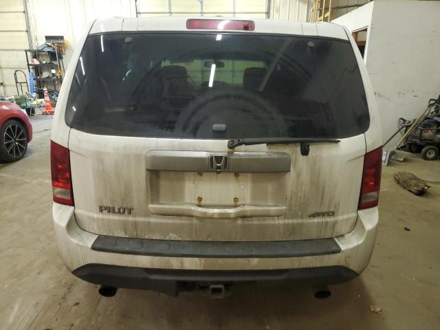 5FNYF4H67FB019396 - 2015 HONDA PILOT EXL WHITE photo 6