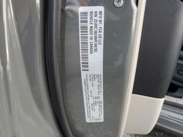 2C4RC1BG9NR198783 - 2022 CHRYSLER PACIFICA TOURING L GRAY photo 13