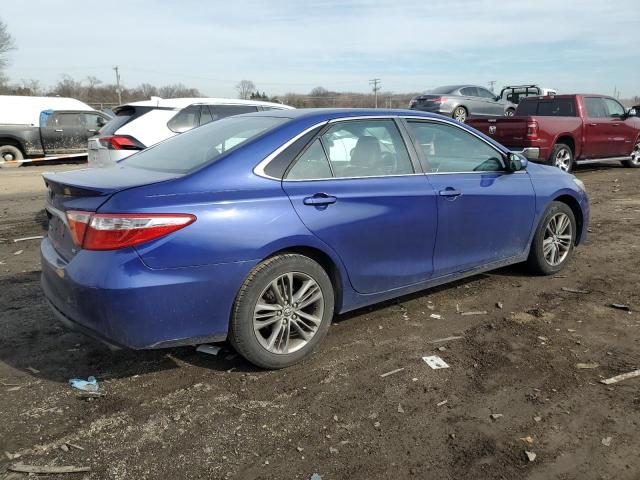 4T1BF1FKXFU936405 - 2015 TOYOTA CAMRY LE BLUE photo 3