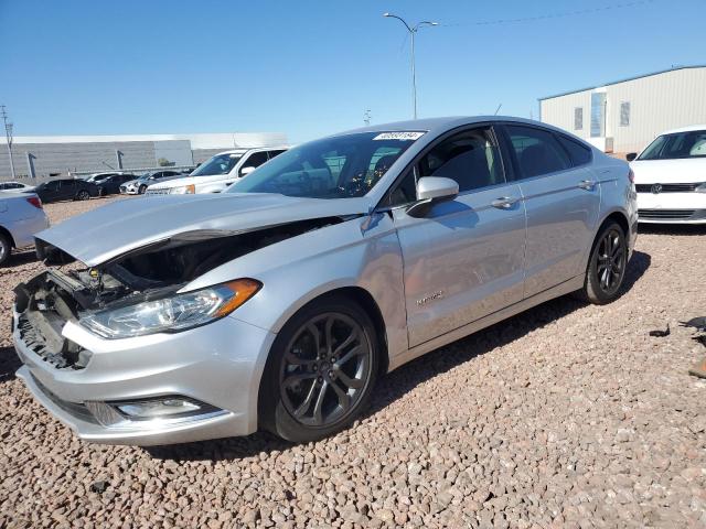 3FA6P0LU3JR103280 - 2018 FORD FUSION SE HYBRID SILVER photo 1