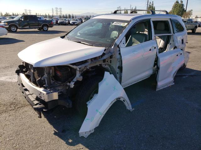 5TDKKRFH0FS115966 - 2015 TOYOTA HIGHLANDER XLE WHITE photo 1
