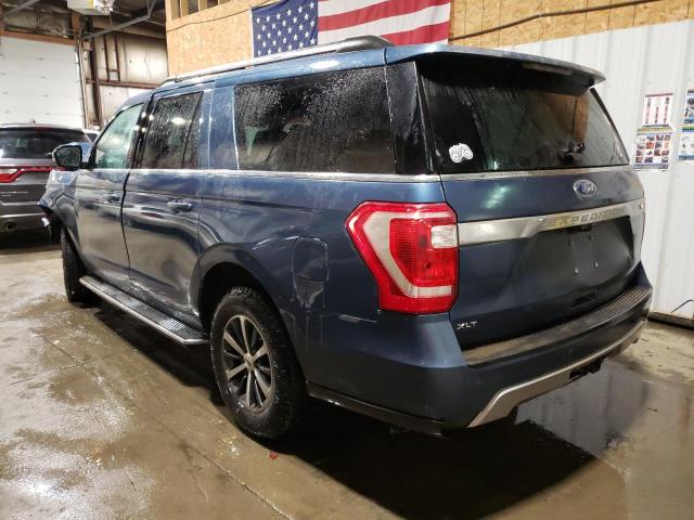 1FMJK1JT6JEA53959 - 2018 FORD EXPEDITION MAX XLT BLUE photo 2
