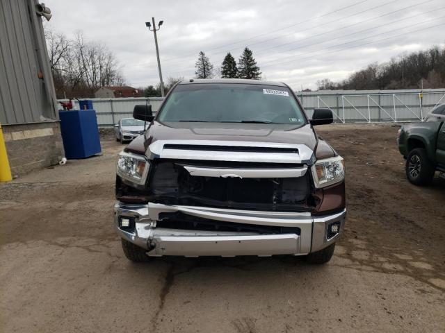 5TFAY5F14EX338624 - 2014 TOYOTA TUNDRA CREWMAX PLATINUM BROWN photo 5