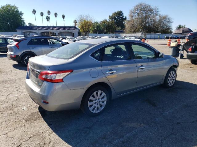 3N1AB7AP8EL642708 - 2014 NISSAN SENTRA S GRAY photo 3