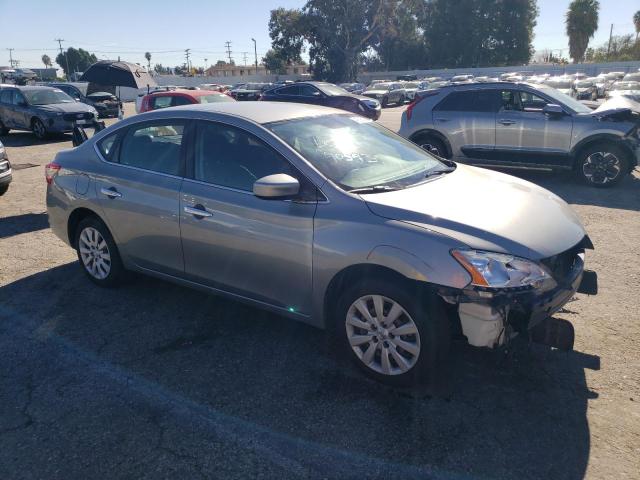 3N1AB7AP8EL642708 - 2014 NISSAN SENTRA S GRAY photo 4