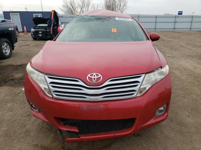 4T3ZE11A89U019961 - 2009 TOYOTA VENZA RED photo 5