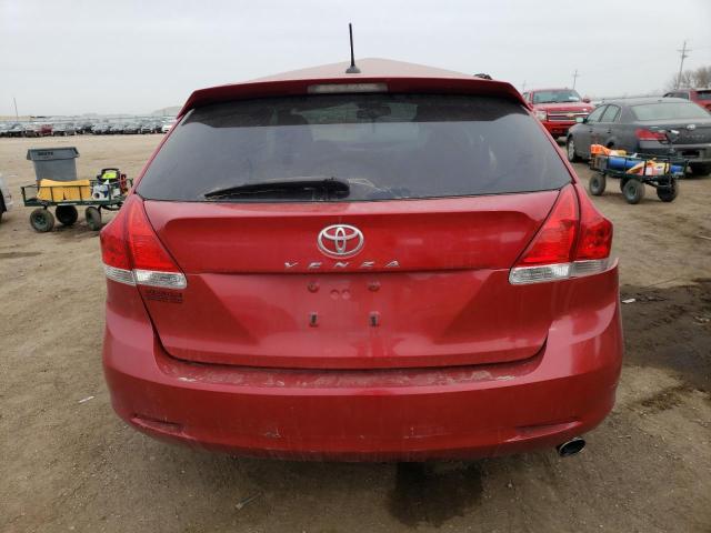 4T3ZE11A89U019961 - 2009 TOYOTA VENZA RED photo 6