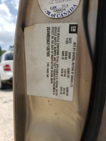 2G4WB55K211207955 - 2001 BUICK REGAL LS 棕色 照片 10