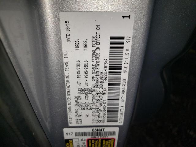 5TFRX5GN3GX054427 - 2016 TOYOTA TACOMA ACCESS CAB Gümüş foto 12