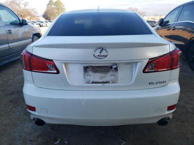 JTHBF5C20B5135288 - 2011 LEXUS IS 250 WHITE photo 6