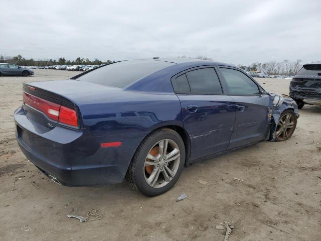 2C3CDXDT3EH149136 - 2014 DODGE CHARGER R/T BLUE photo 3