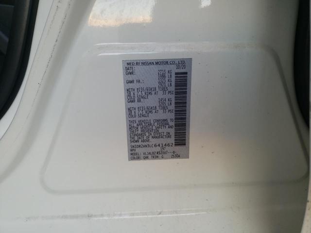 5N1DR2AN3LC641462 - 2020 NISSAN PATHFINDER S თეთრი ფოტო 13