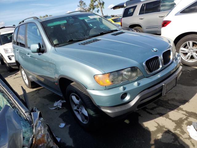 5UXFA53502LP40109 - 2002 BMW X5 3.0I TURQUOISE photo 4