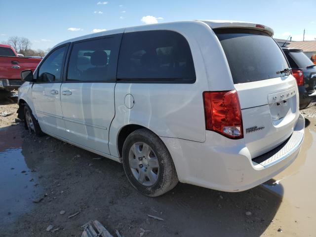 2C4RDGBG3CR399124 - 2012 DODGE GRAND CARA SE WHITE photo 2