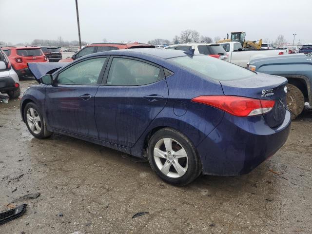 5NPDH4AE1CH149665 - 2012 HYUNDAI ELANTRA GLS BLUE photo 2