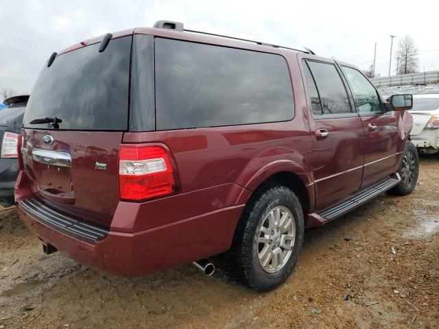 1FMJK2A51CEF33417 - 2012 FORD EXPEDITION EL LIMITED BURGUNDY photo 3