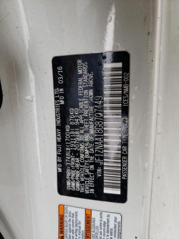 JF1ZNAA18G8707449 - 2016 TOYOTA SCION FR-S WHITE photo 12