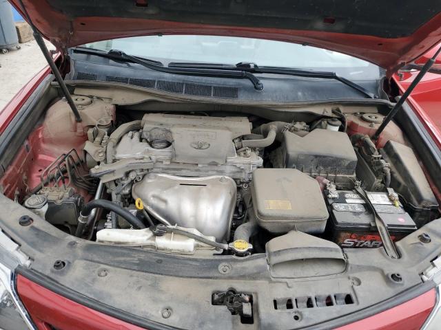 4T1BF1FK5CU534268 - 2012 TOYOTA CAMRY BASE RED photo 11