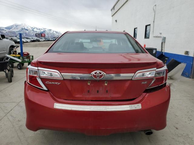 4T1BF1FK5CU534268 - 2012 TOYOTA CAMRY BASE RED photo 6