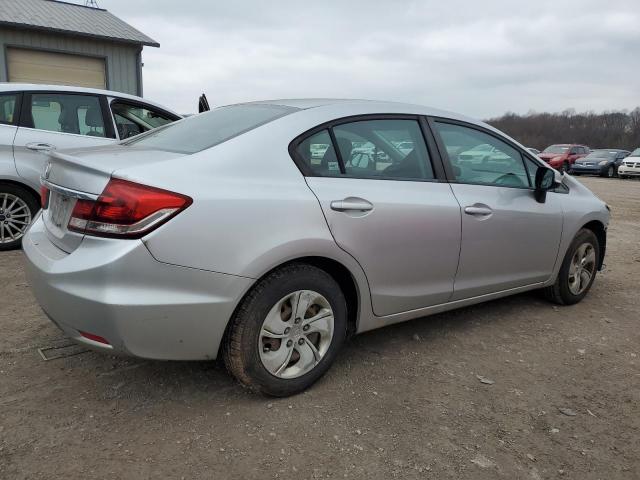 19XFB2F51DE246958 - 2013 HONDA CIVIC LX SILVER photo 3