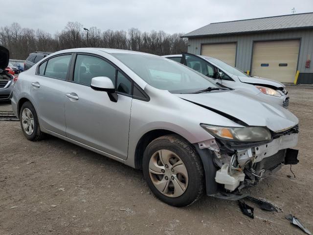 19XFB2F51DE246958 - 2013 HONDA CIVIC LX SILVER photo 4