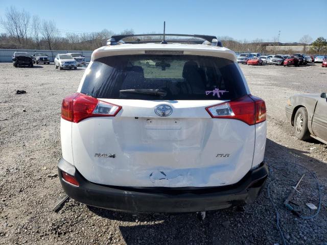 2T3WFREVXDW013194 - 2013 TOYOTA RAV4 XLE WHITE photo 6