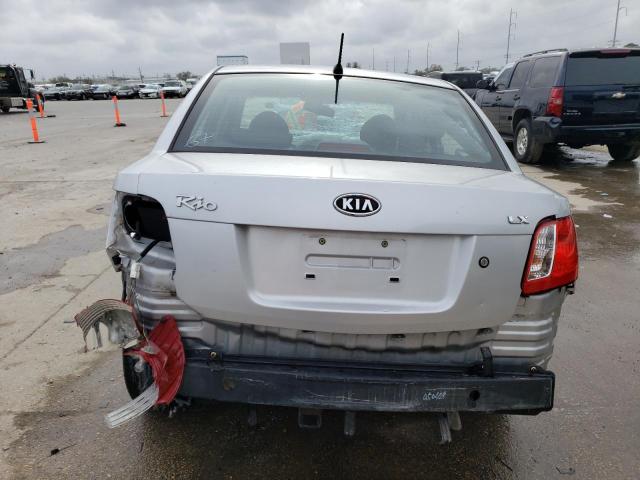 KNADE123366146492 - 2006 KIA RIO SILVER photo 6