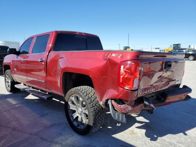 3GCUKTEJ0JG166630 - 2018 CHEVROLET SILVERADO K1500 HIGH COUNTRY RED photo 2