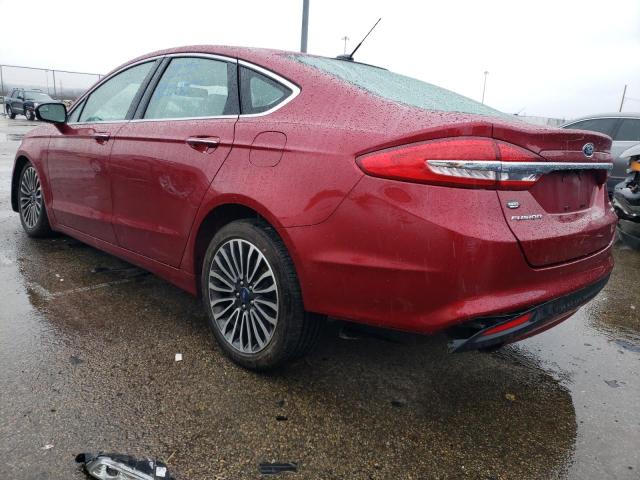 3FA6P0HDXHR241188 - 2017 FORD FUSION SE RED photo 2