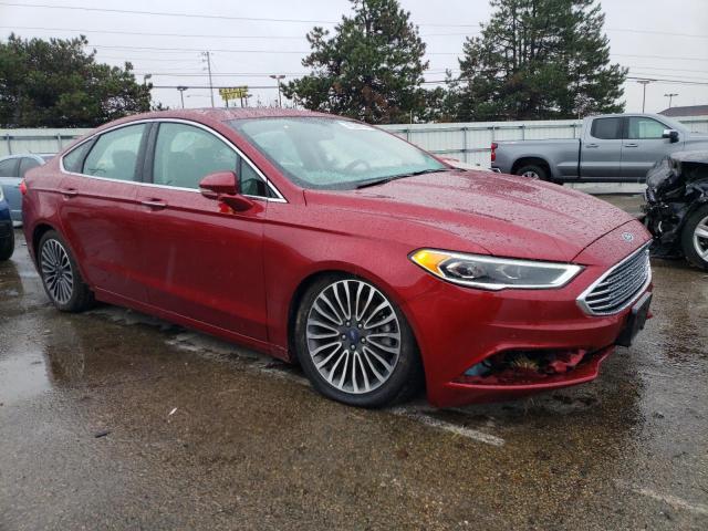 3FA6P0HDXHR241188 - 2017 FORD FUSION SE RED photo 4