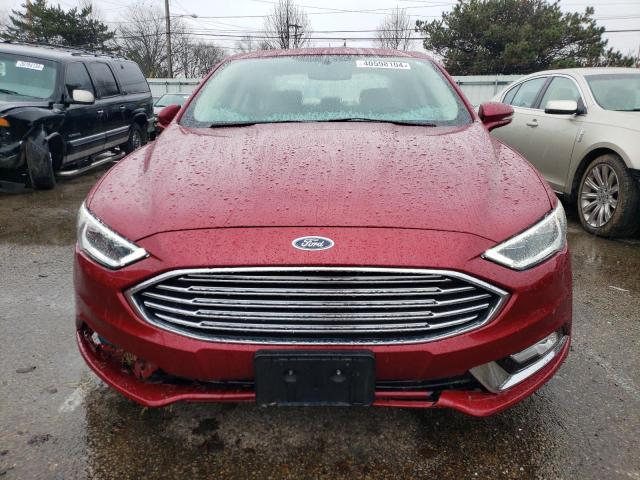 3FA6P0HDXHR241188 - 2017 FORD FUSION SE RED photo 5