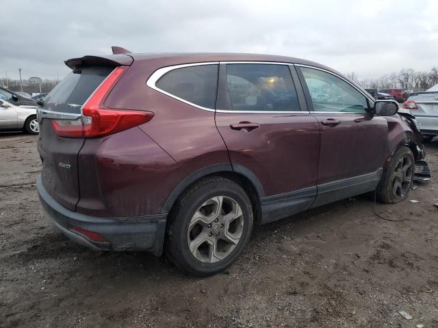 7FARW2H58KE062417 - 2019 HONDA CR-V EX BURGUNDY photo 3