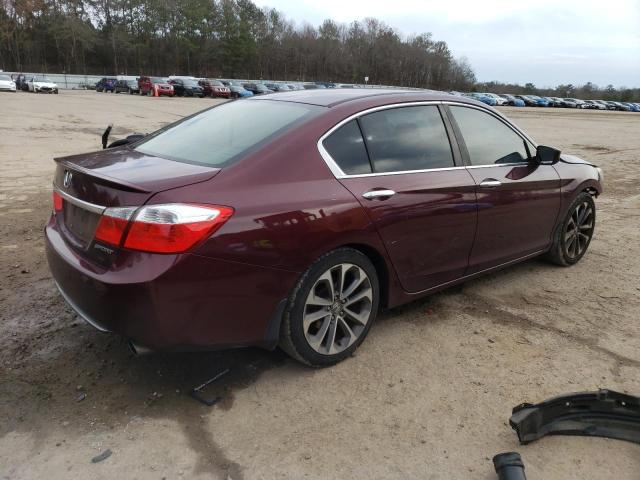 1HGCR2F5XEA011365 - 2014 HONDA ACCORD SPORT BURGUNDY photo 3