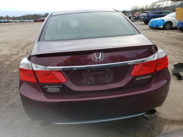 1HGCR2F5XEA011365 - 2014 HONDA ACCORD SPORT BURGUNDY photo 6