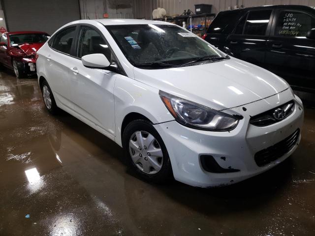 KMHCT4AE2EU632810 - 2014 HYUNDAI ACCENT GLS WHITE photo 4