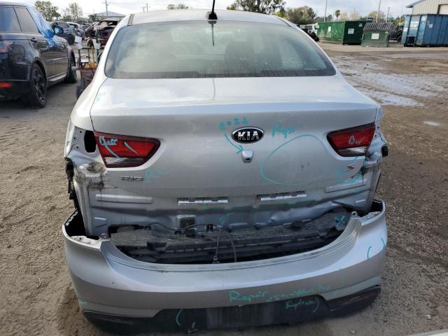 3KPA24AB6KE166992 - 2019 KIA RIO S SILVER photo 6