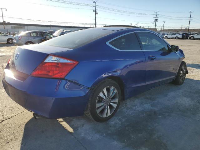 1HGCS12709A004792 - 2009 HONDA ACCORD EX BLUE photo 3