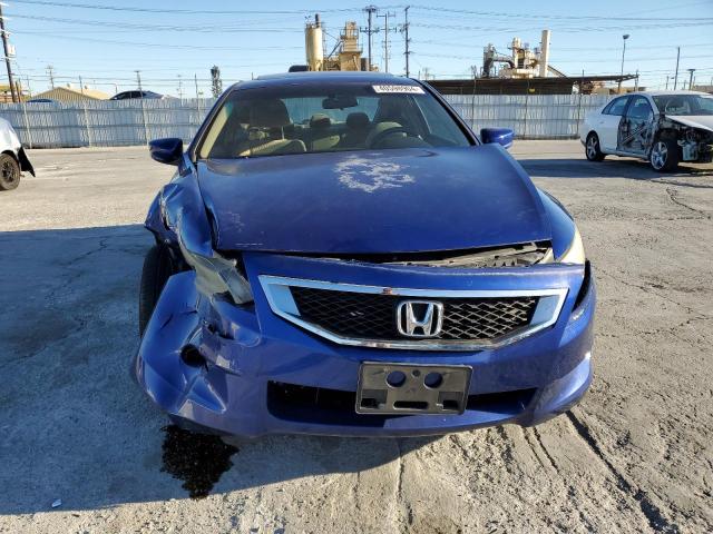 1HGCS12709A004792 - 2009 HONDA ACCORD EX BLUE photo 5