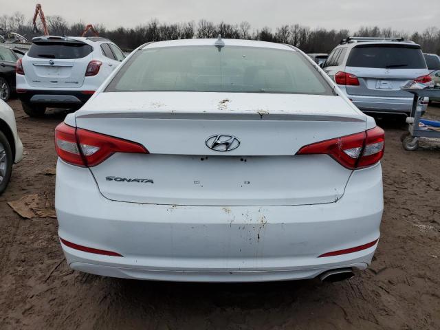 5NPE24AF2FH130383 - 2015 HYUNDAI SONATA SE WHITE photo 6