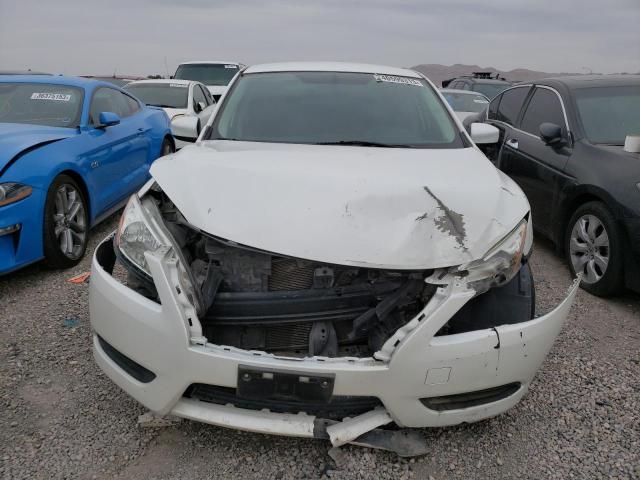 3N1AB7AP2EL641702 - 2014 NISSAN SENTRA S WHITE photo 5