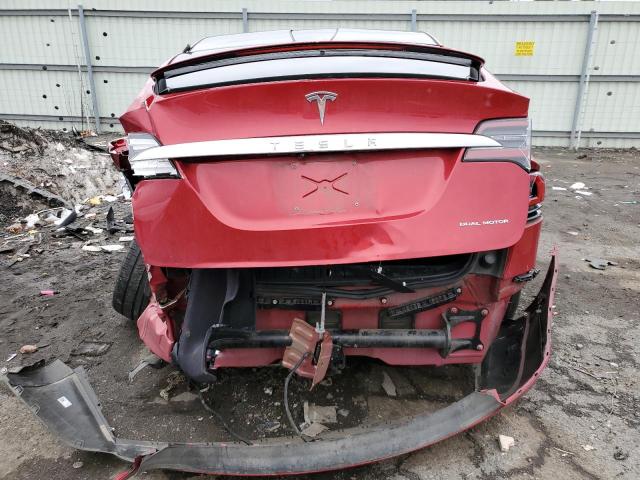 5YJXCDE22LF250580 - 2020 TESLA MODEL X RED photo 6