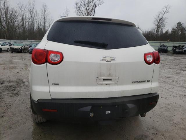 1GNKVEED5BJ258991 - 2011 CHEVROLET TRAVERSE LS WHITE photo 6