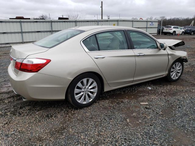 1HGCR2F89EA077416 - 2014 HONDA ACCORD EXL BEIGE photo 3