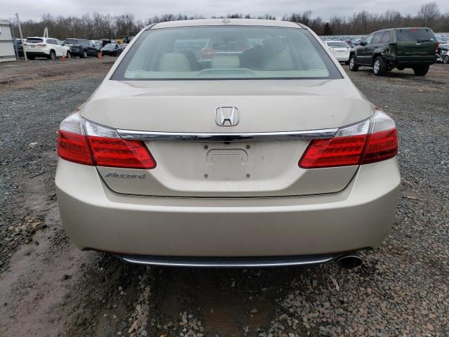 1HGCR2F89EA077416 - 2014 HONDA ACCORD EXL BEIGE photo 6