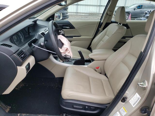 1HGCR2F89EA077416 - 2014 HONDA ACCORD EXL BEIGE photo 7