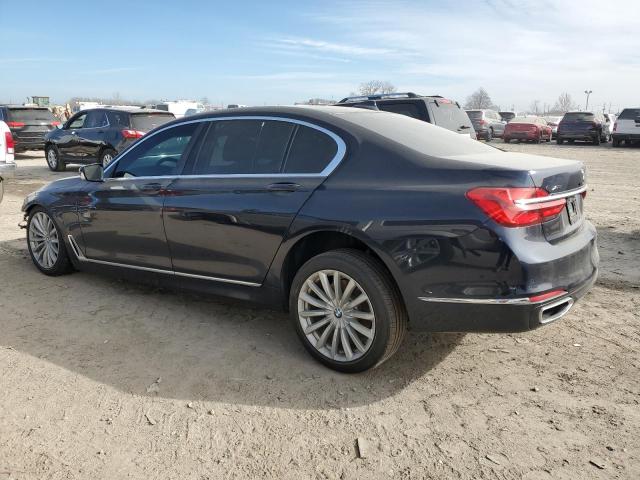 WBA7E4C56KGV28714 - 2019 BMW 740 XI BLUE photo 2